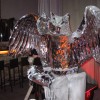 Double headed owl Ice Sculture