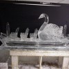 Swan Boat Ice Sculpture