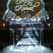 Monogram shell with glitter luge
