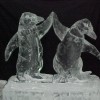 Dancing Penguins Ice Sculpture