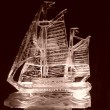 Sail boat Ice carving